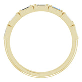 14K Yellow 1/2 CTW Natural Diamond Anniversary Band